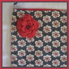 Mia Bella Fabric Tote, Market, Book Bag in Red Flowers