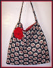 Mia Bella Fabric Tote, Market, Book Bag in Red Flowers